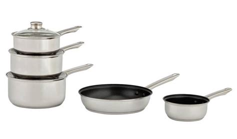 stainless steel pan set argos